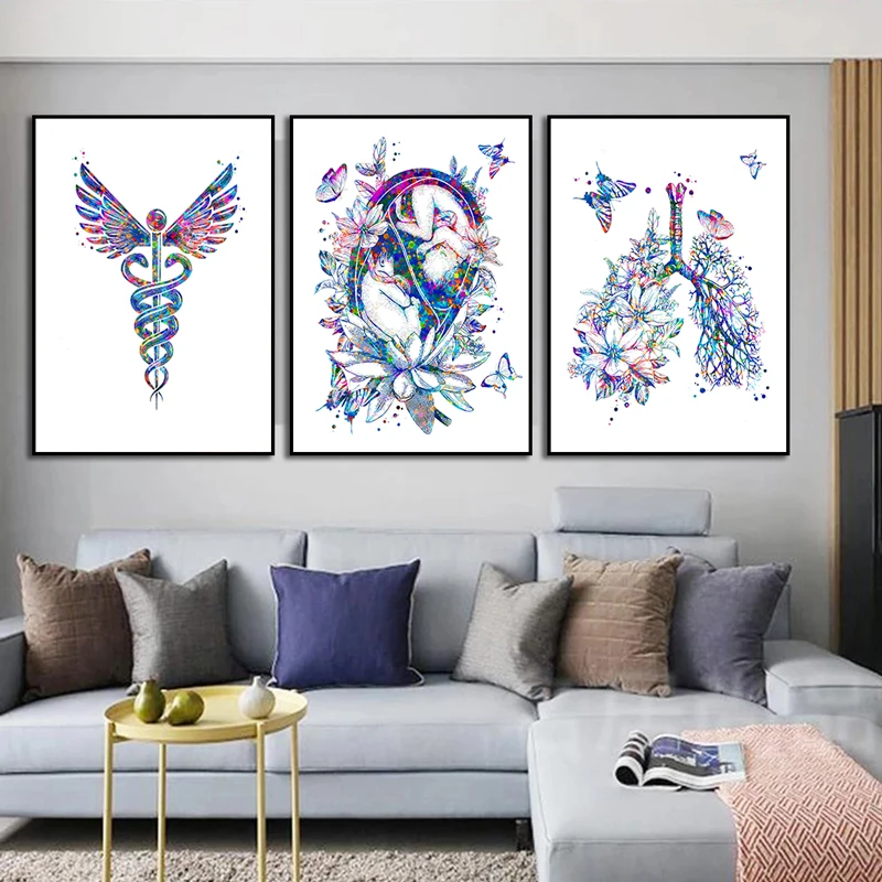 Anatomy Medical Poster Flower  – Medical Lab Posters recenzja i cena