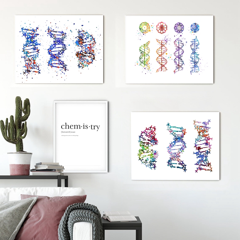 DNA Molecule Print Modern Medi – Medical Lab Posters recenzja i cena