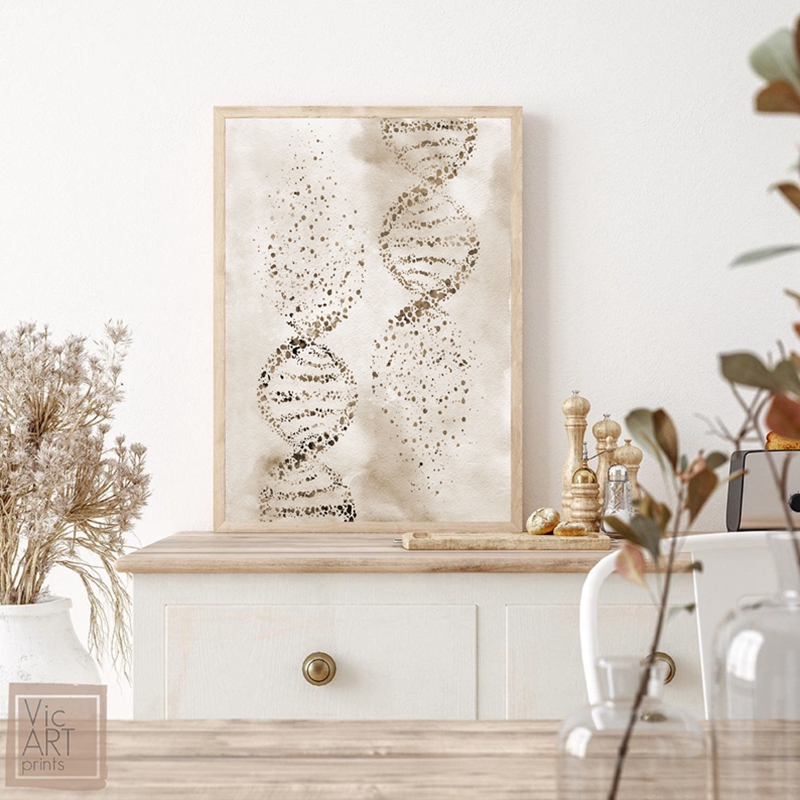 DNA Molecule Print Modern Medi – Medical Lab Posters recenzja i cena